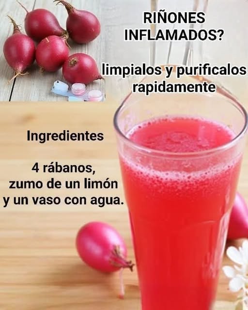 Jugo de rábanos y limón